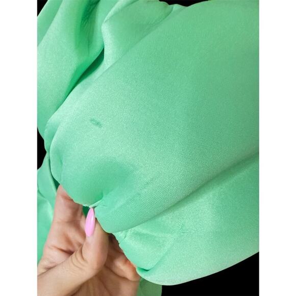 ASOS DESIGN structured 2-in-1 A-line skater mini dress with ruffled bust Size 2 - Picture 6 of 14